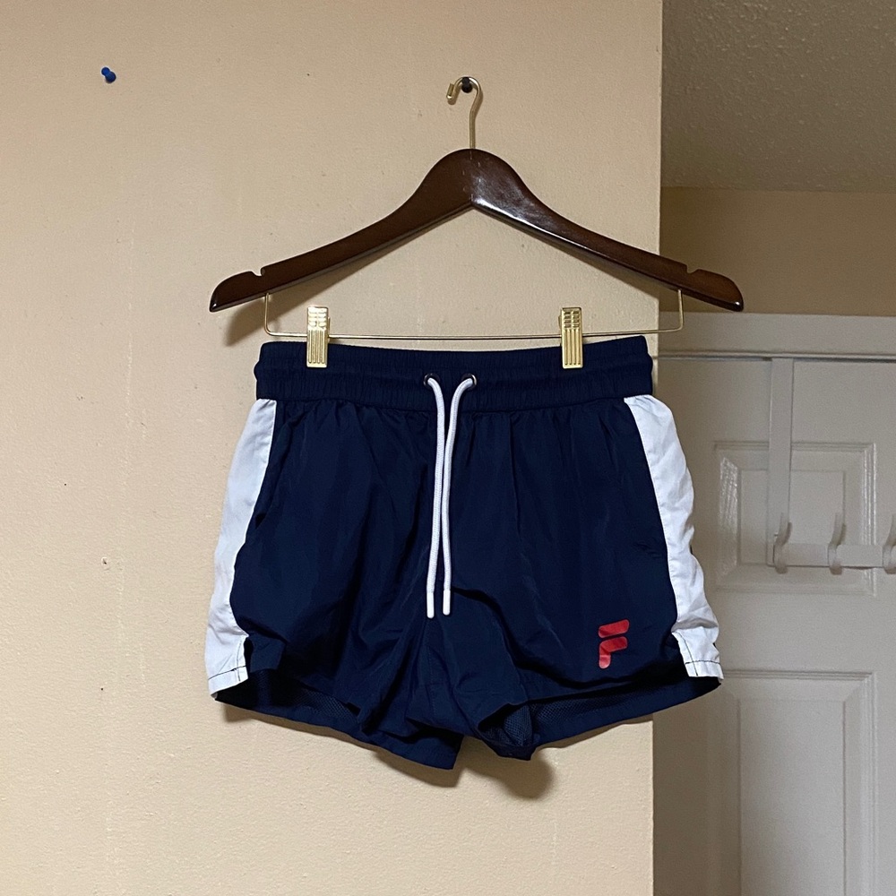 Fila Navy Blue Elastic Shorts